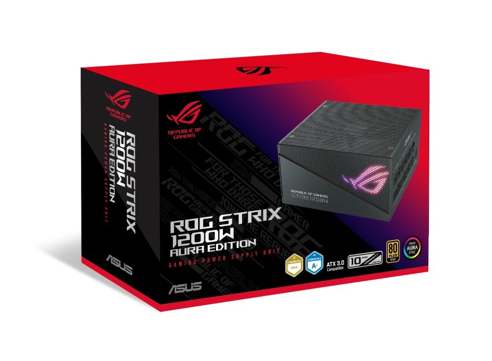 Burim energjie modular ASUS ROG STRIX 1200W GOLD AURA EDITION, 20+4 pin ATX, 1200 W