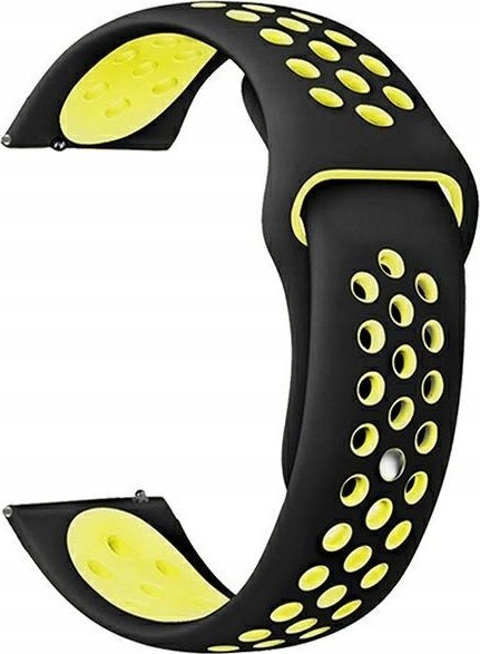 Rrip ore Beline Sport Silicone, 20mm, silikon, zi verdhë