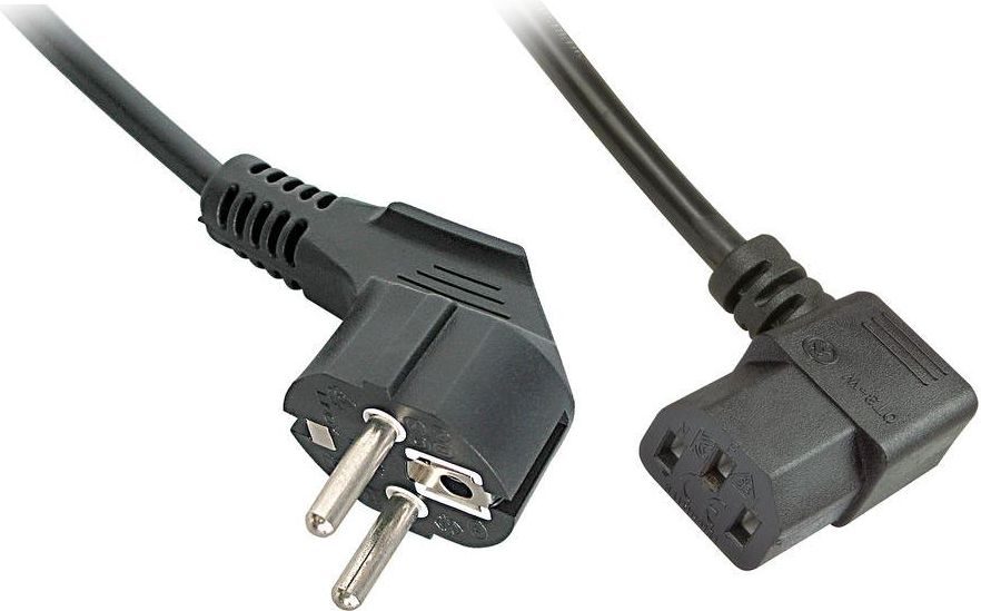 Kabllo rryme Lindy CEE7/7-IEC 320 30302, 3m, e zezë