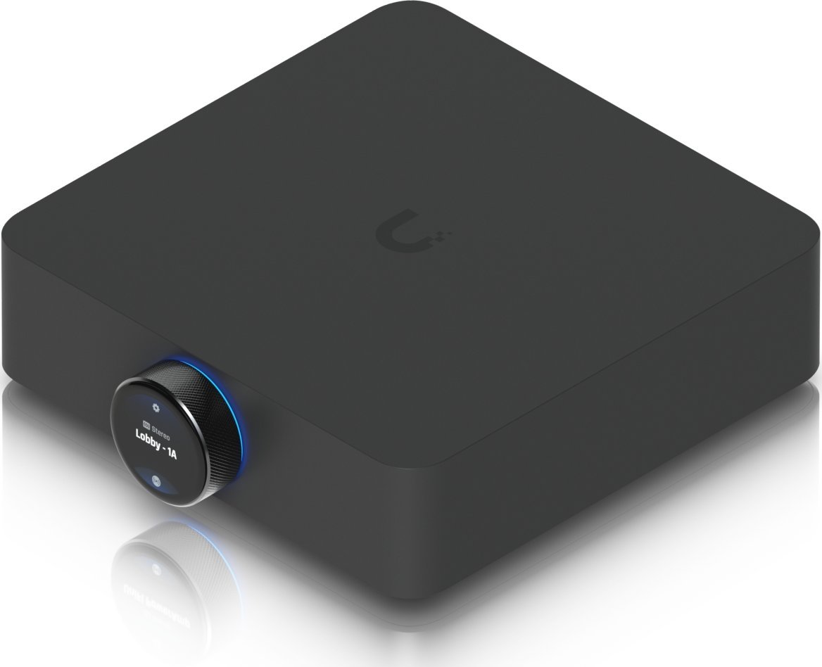 Përforcues audio Ubiquiti PowerAmp Home, multi zonë, streaming, i zi