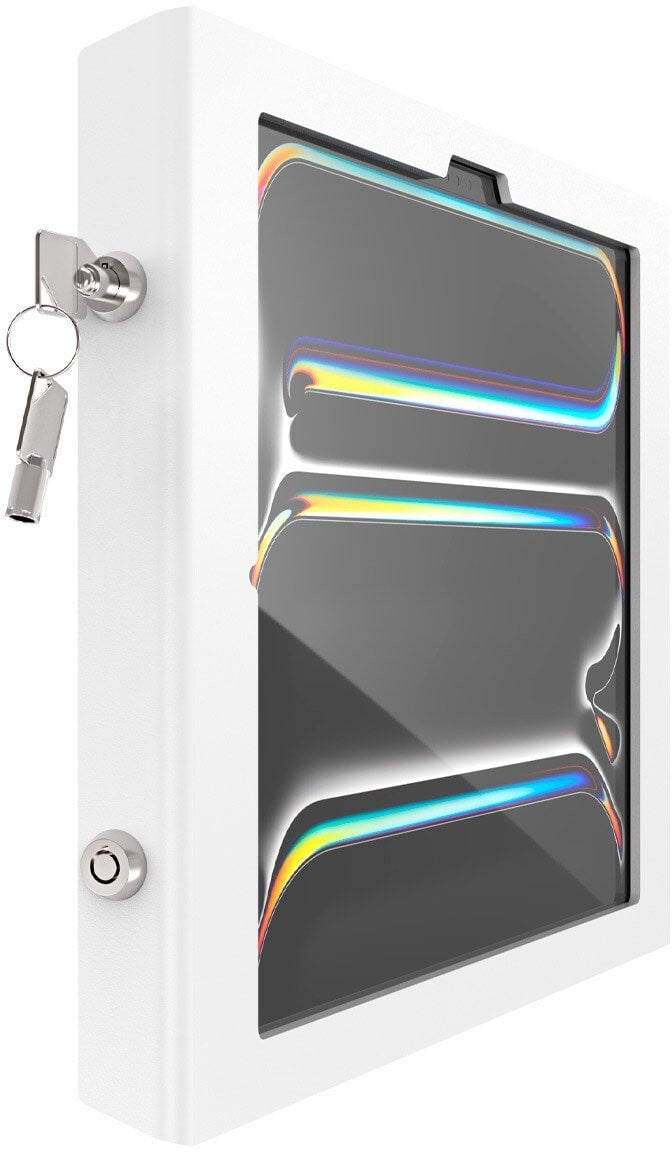 Stendë dyshemeje për tabletë Compulocks Universal Tablet Cling, deri 13", me kyç, e bardhë