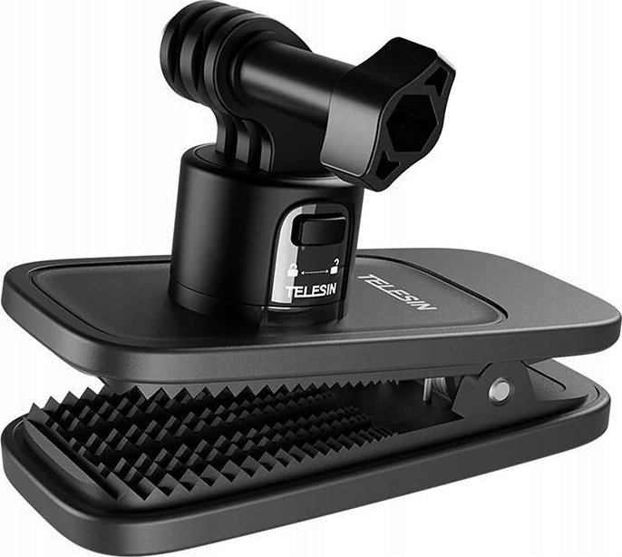 Држач за грб за спортска камера Telesin Backpack Mount, вртлив, магнетен, црн