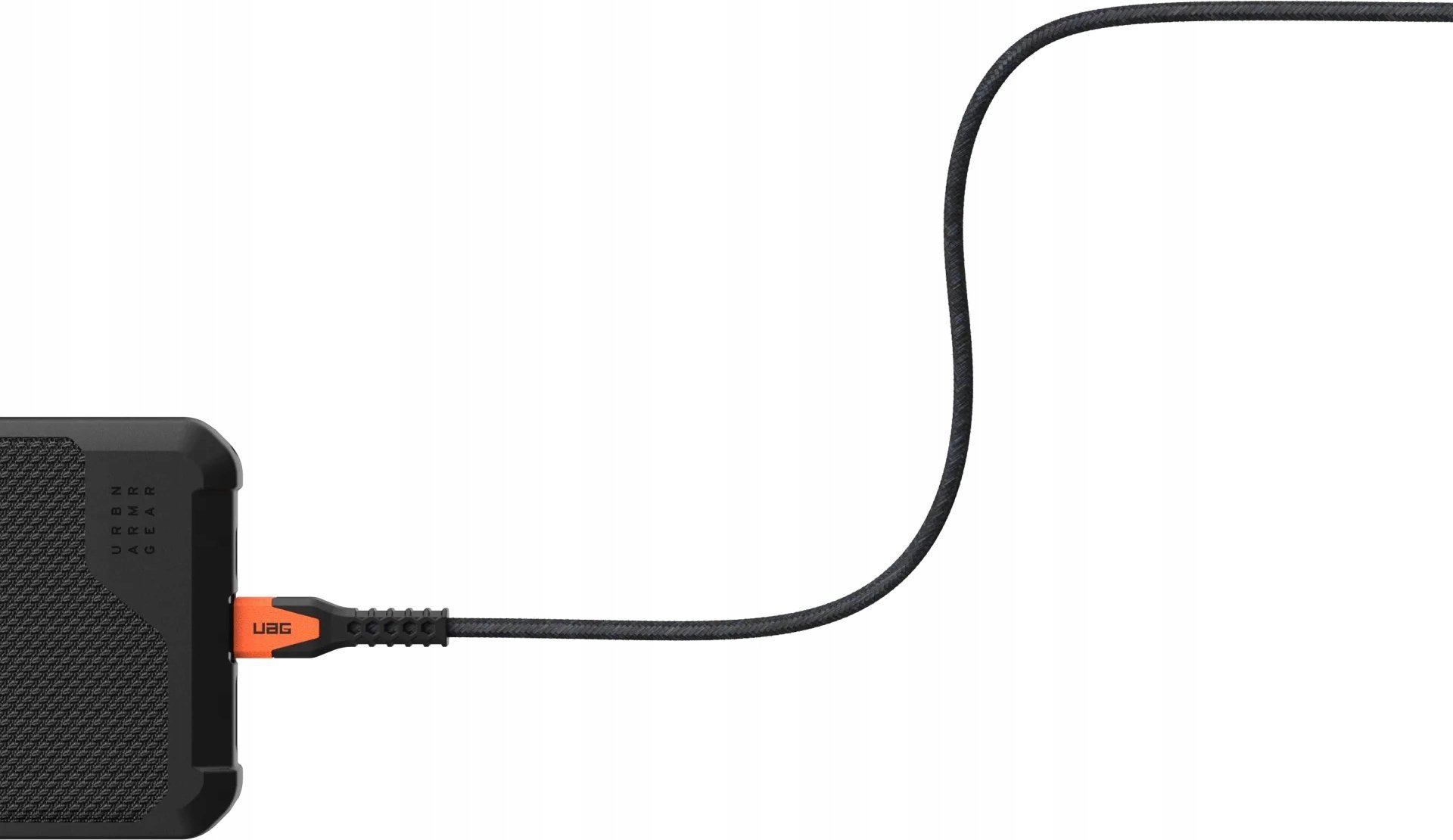 Kabllo USB C Urban Armor Gear Kevlar Core, USB C në USB C, 60W, e zezë