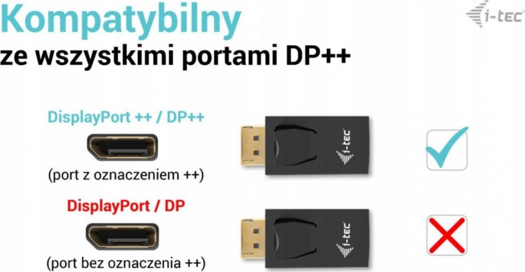 Adaptor DisplayPort në HDMI I-TEC Passive, 4K 30Hz, i zi
