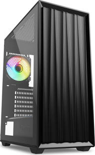 Kasi kompjuteri Sharkoon VK3 RGB, Mid Tower, me ndriçim RGB, i zi