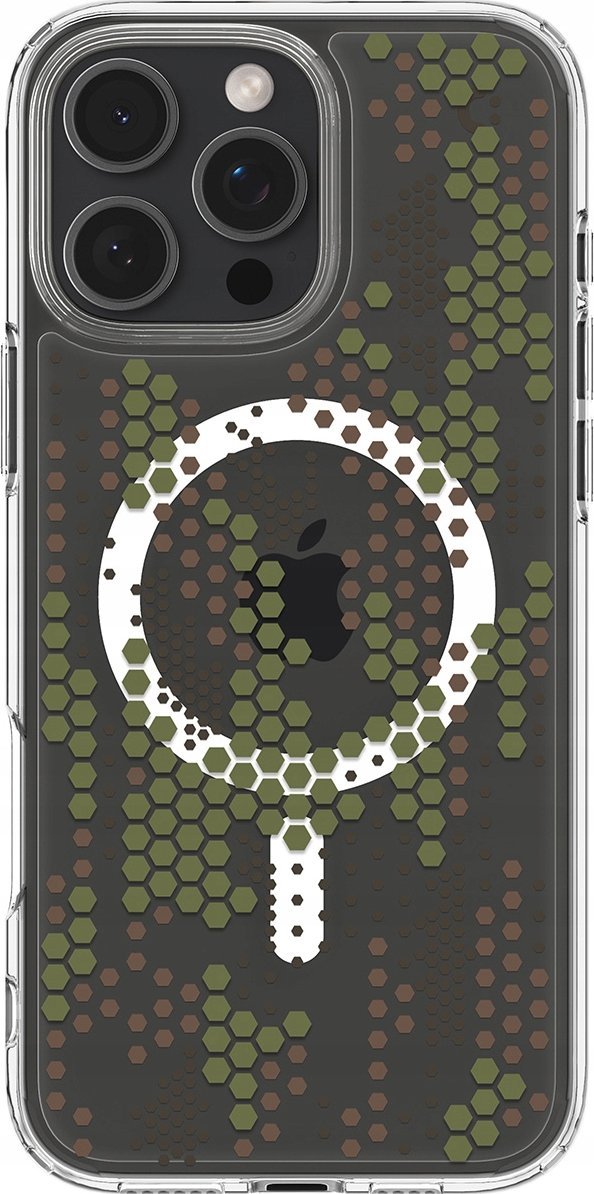 Mbrojtëse telefoni Spigen Ultra Hybrid MagSafe, për iPhone 16 Pro Max, Digital Camo