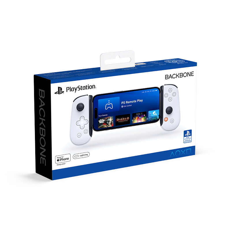 Backbone One Lightning, White, PlayStation Edition (PH) + Qant mbajtëse Backbone One, PlayStation Edition