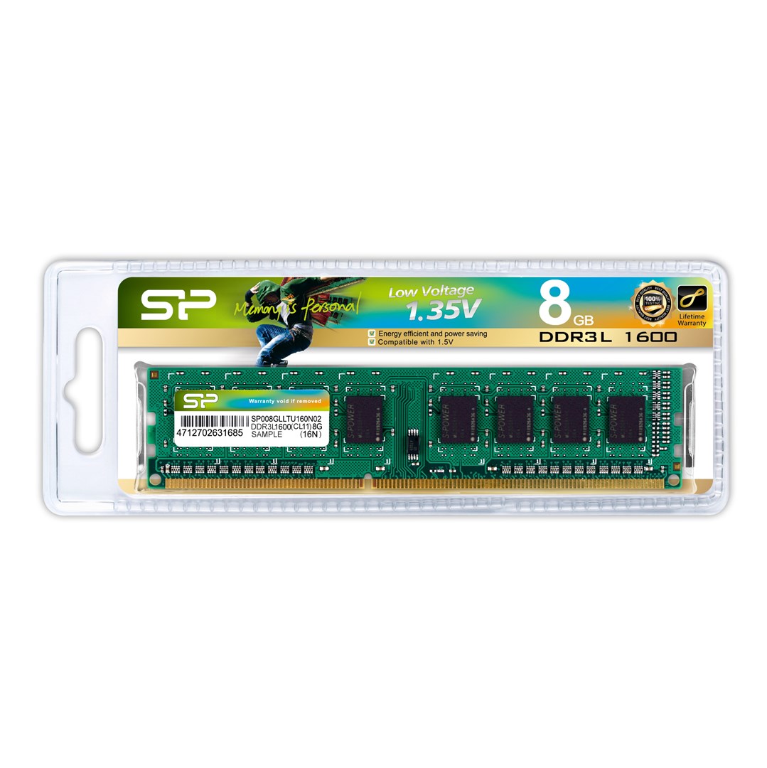 Modul memorie Silicon Power SP008GLLTU160N02, 8GB, DDR3L, 1600 MHz