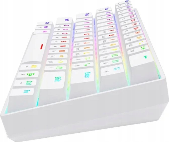 Tastierë mekanike Savio Whiteout X2, 60%, RGB, e bardhë