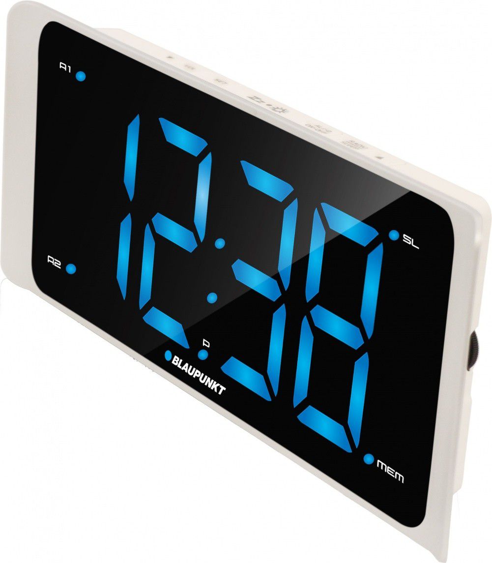 Radio-oredokar Blaupunkt CR16WH, me alarm, karikim smartphone, i bardhë