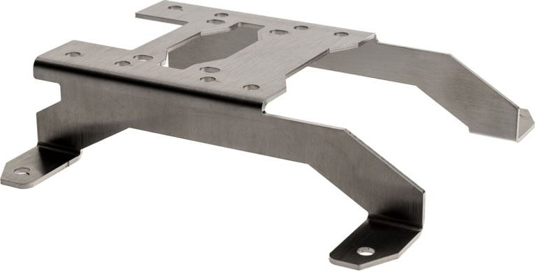 Mbajtëse pompe uji Aqua Computer 120mm D5, çelik inox, e argjendtë