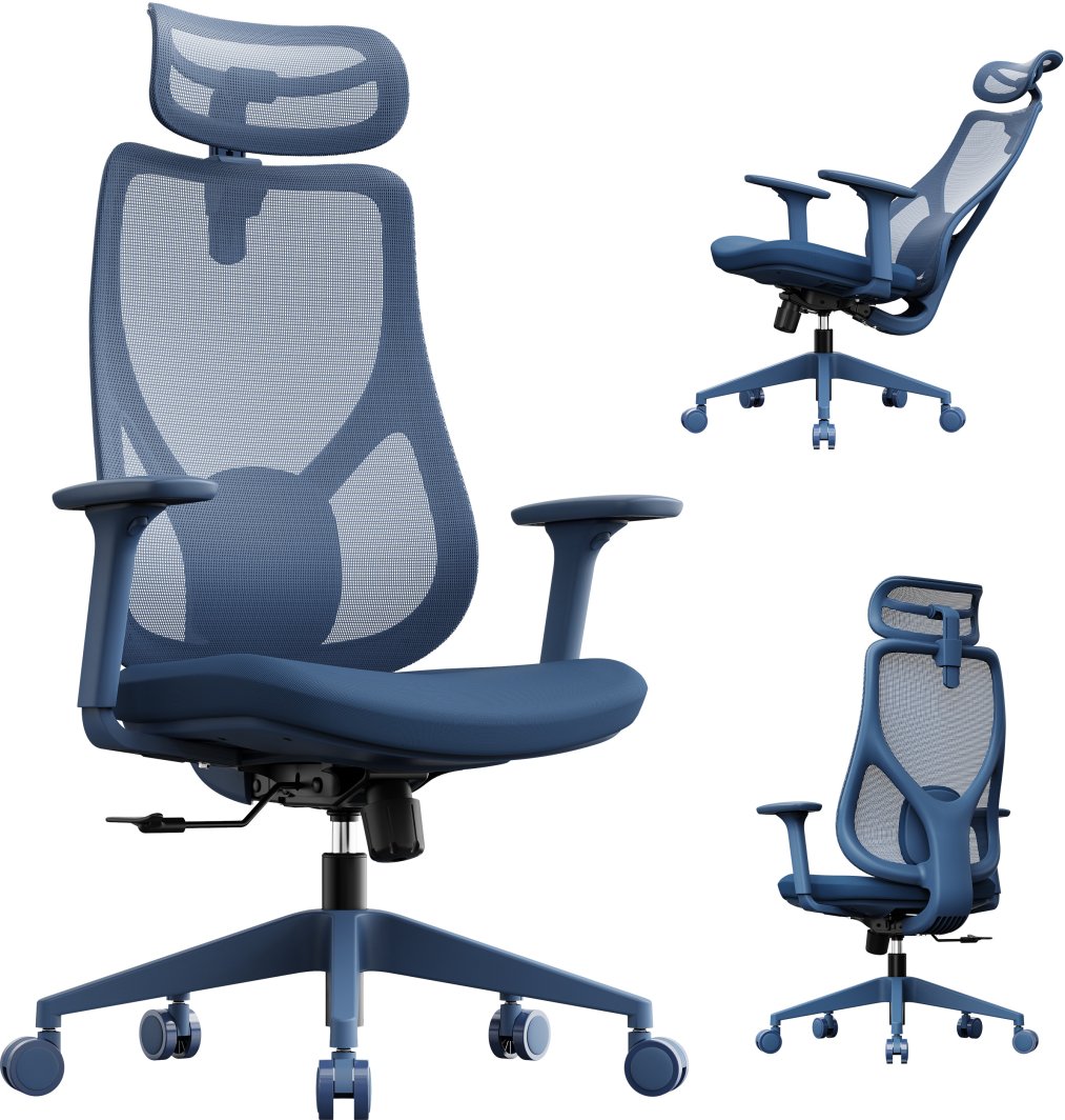 Karrige për zyrë SENSE7 Moyo, e kaltër