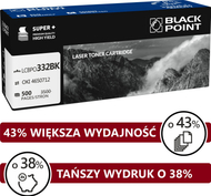 Toner Black Point LCBPOC332BK, zëvendësues për OKI 46508712, 5000 faqe, e zezë