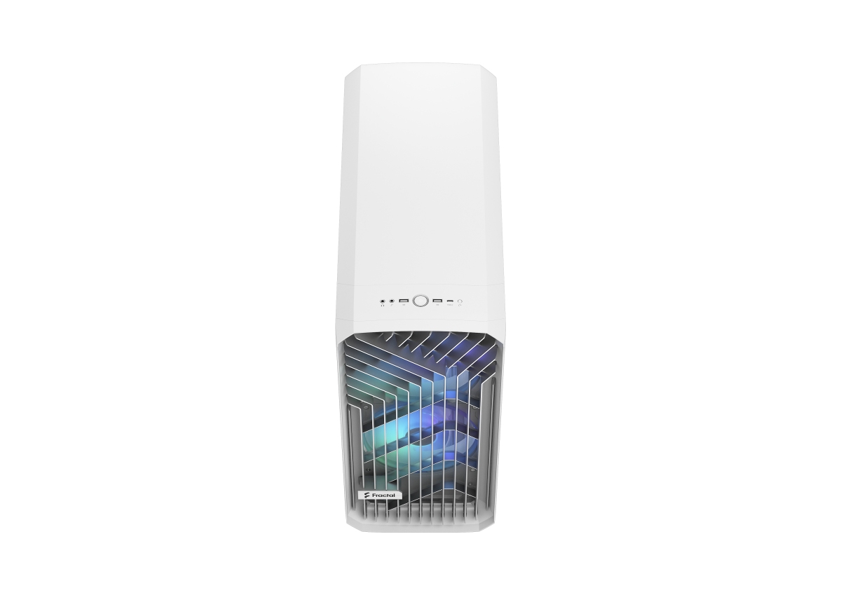 Куќиште за компјутер Fractal Design Torrent RGB White TG Clear Tint, бело