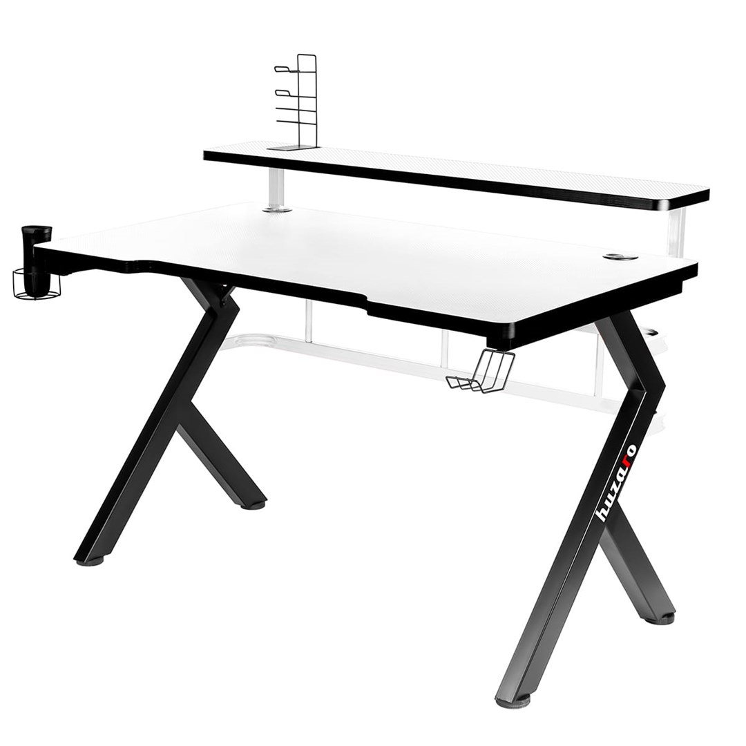 Tavolinë lojërash Huzaro Hero 5.0, 120x60 cm, e bardhë
