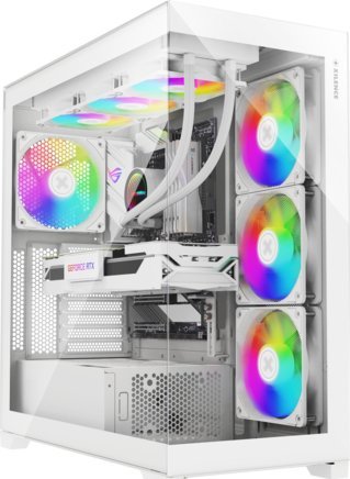 Kabinet kompjuteri XILENT Gleam, Tower, ATX, i bardhë