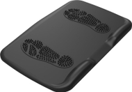 Tapet ergonomik për këmbë, me masazhues, kundër rrëshqitjes, poliuretani, i zi