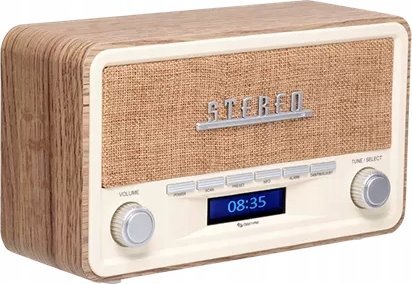 Радио Denver DAB-18LW, DAB+/FM, Bluetooth, кафе и бела