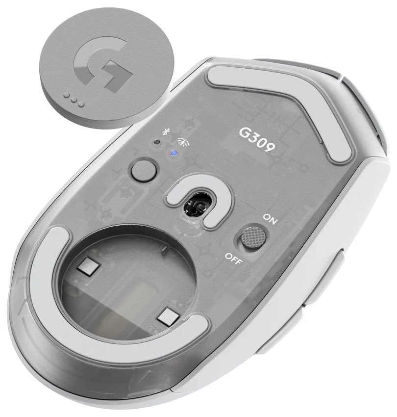 Maus Logitech G LIGHTSPEED G309, 25600 DPI, i bardhë