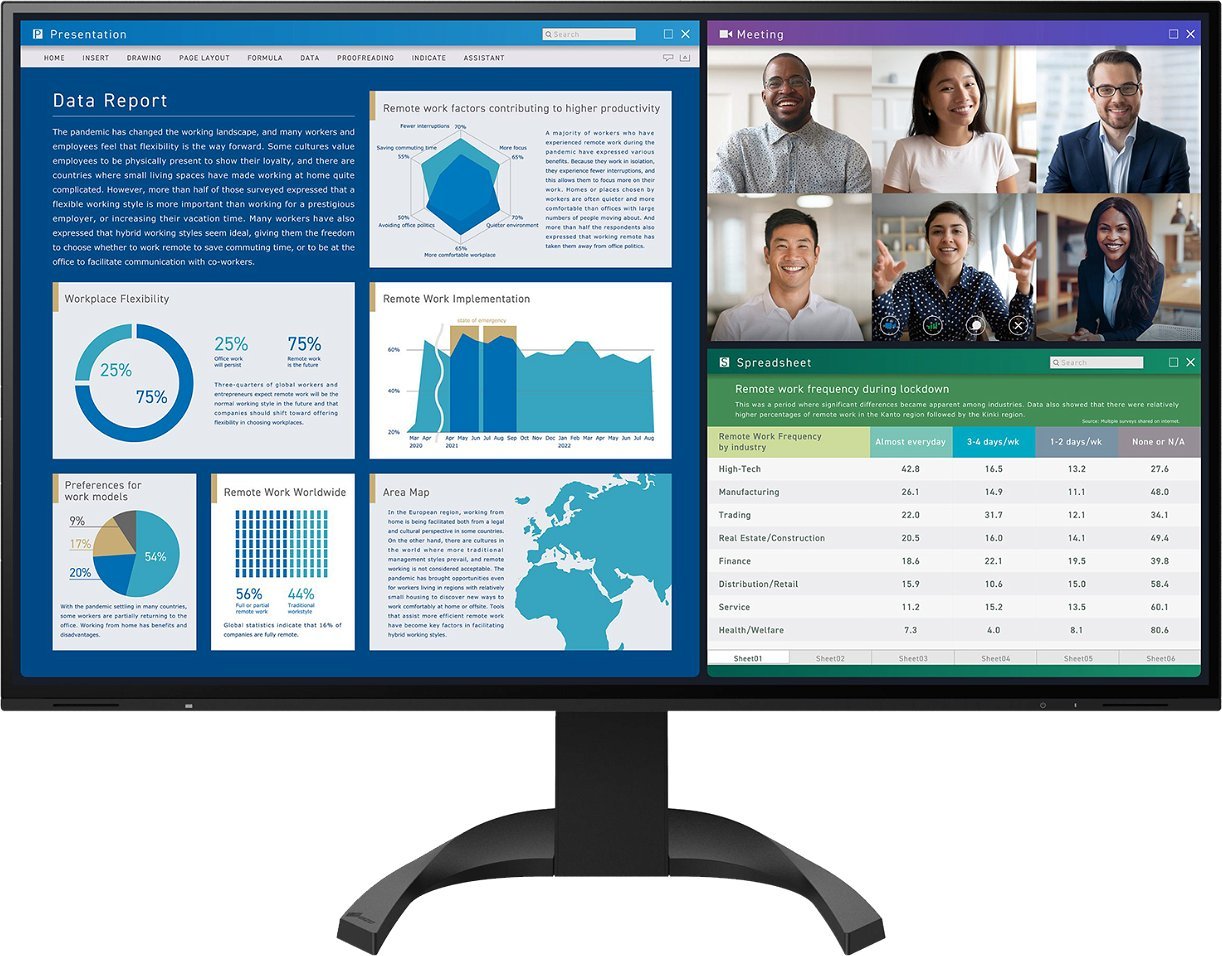 Монитор Eizo FlexScan EV3240X, 31.5\", 4K, црн