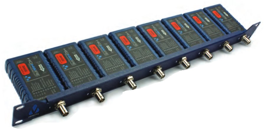 Kit montimi rack Veracity VHW-1U, për 8 njësi HIGHWIRE, metalik