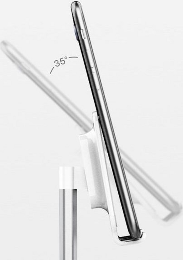 Mbajtëse për telefon dhe tablet Alogy, e argjendtë