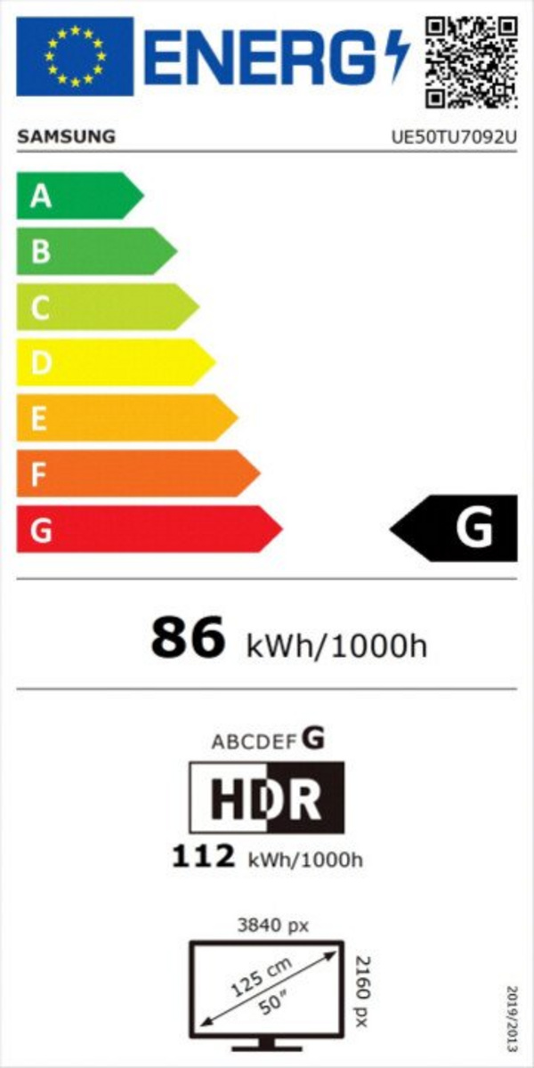 Слика на Телевизор Samsung UE50TU7092 - 125cм
