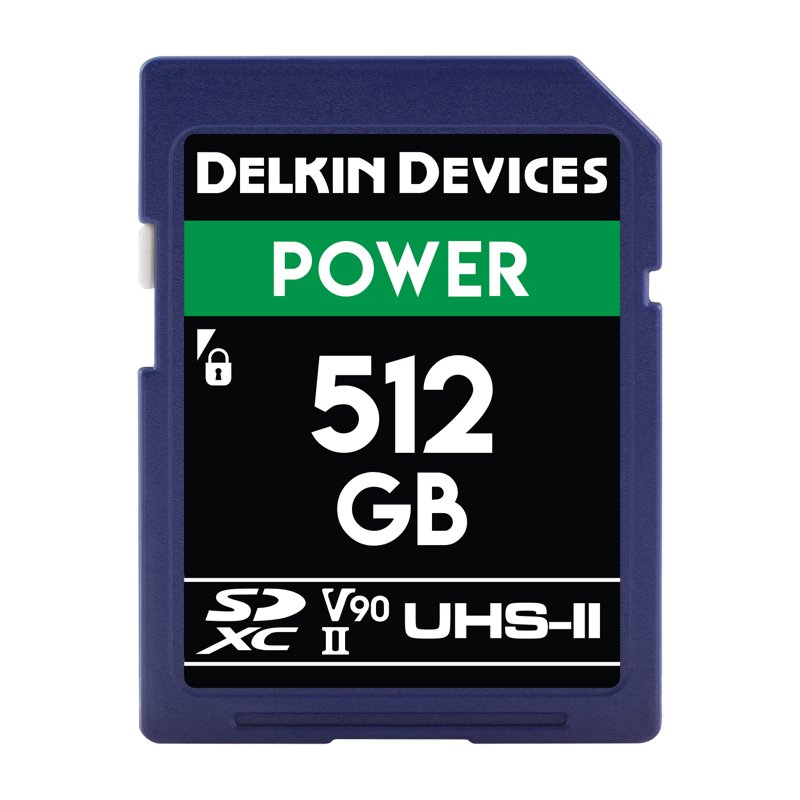 Kartë memorie Delkin Devices Power, 512GB, SDXC UHS II U3 V90
