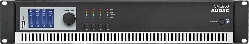 Засилувач на моќност Audac SMQ750, 4 канали, 4 x 750W