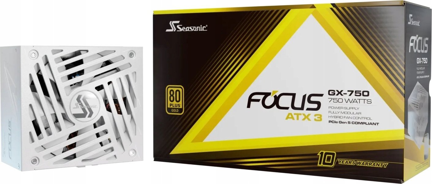 Furnizues energjie Seasonic Focus GX-750, 750W, 80 Plus Gold, i bardhë