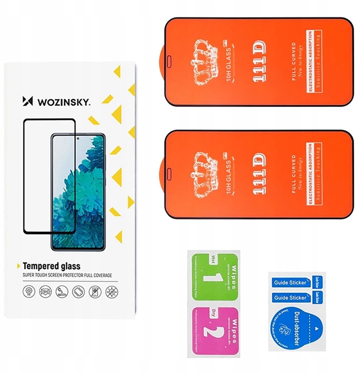 Xham mbrojtës Wozinsky për Xiaomi Redmi Note 14 5G 4G, 9H, set 2 copë, transparent