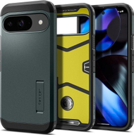 Këllëf telefoni Spigen Tough Armor për Google Pixel 9 Pro/Pixel 9, mbrojtje e fortë, Abyss Green