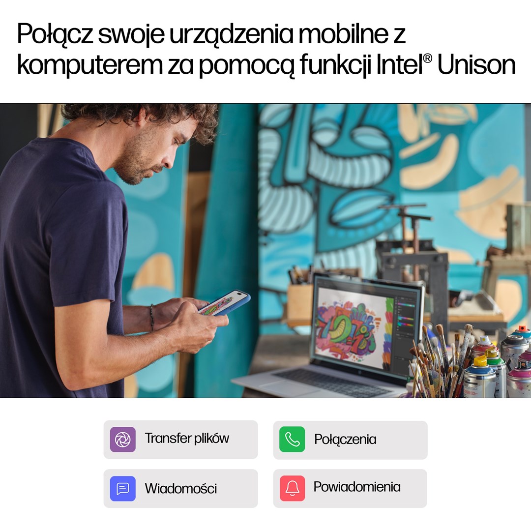 Laptop HP ENVY 17-da0003nw, 17.3", Intel 155H, 32 GB RAM, 1 TB SSD, i argjendtë