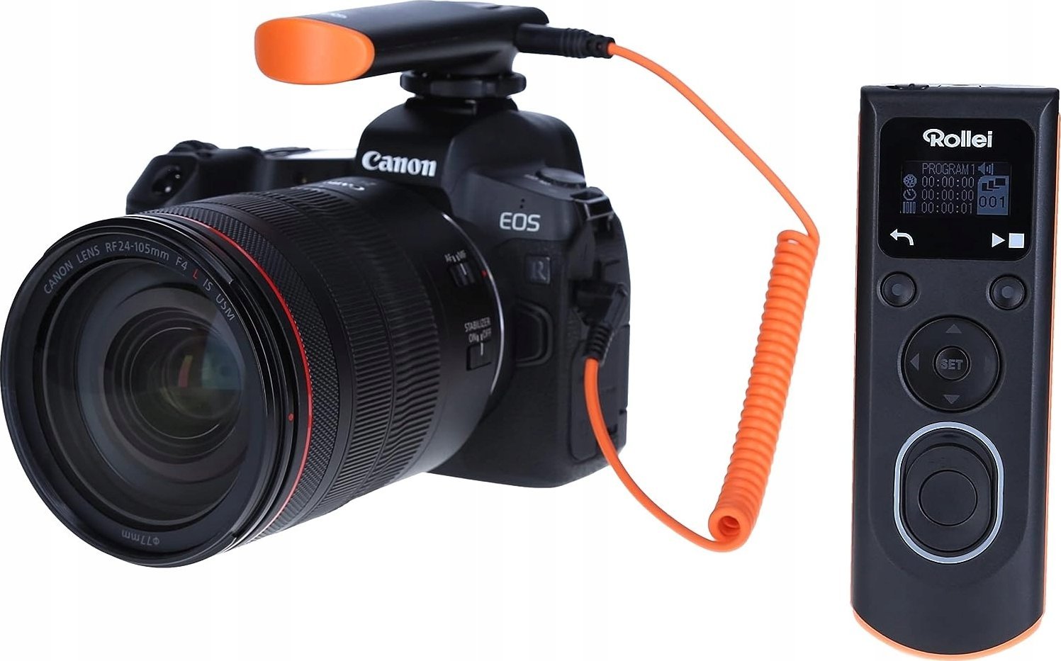 Безжичен далечински управувач Rollei за фотографирање, за Sony DSLR камери, 2.4 GHz, OLED екран