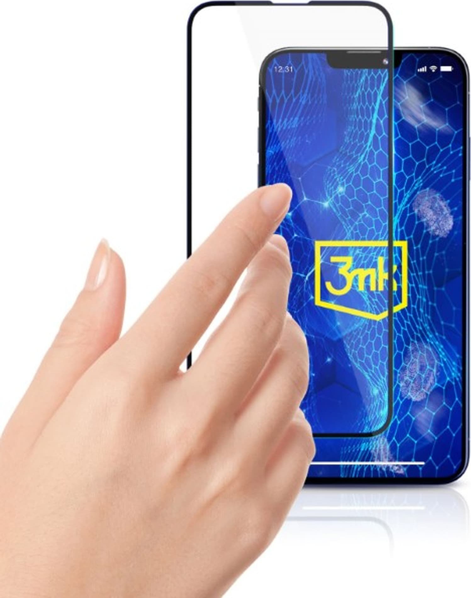 Xham mbrojtës 3MK HardGlass Max Lite për Samsung Galaxy A55 5G, transparencë e lartë, sipërfaqe oleofobike