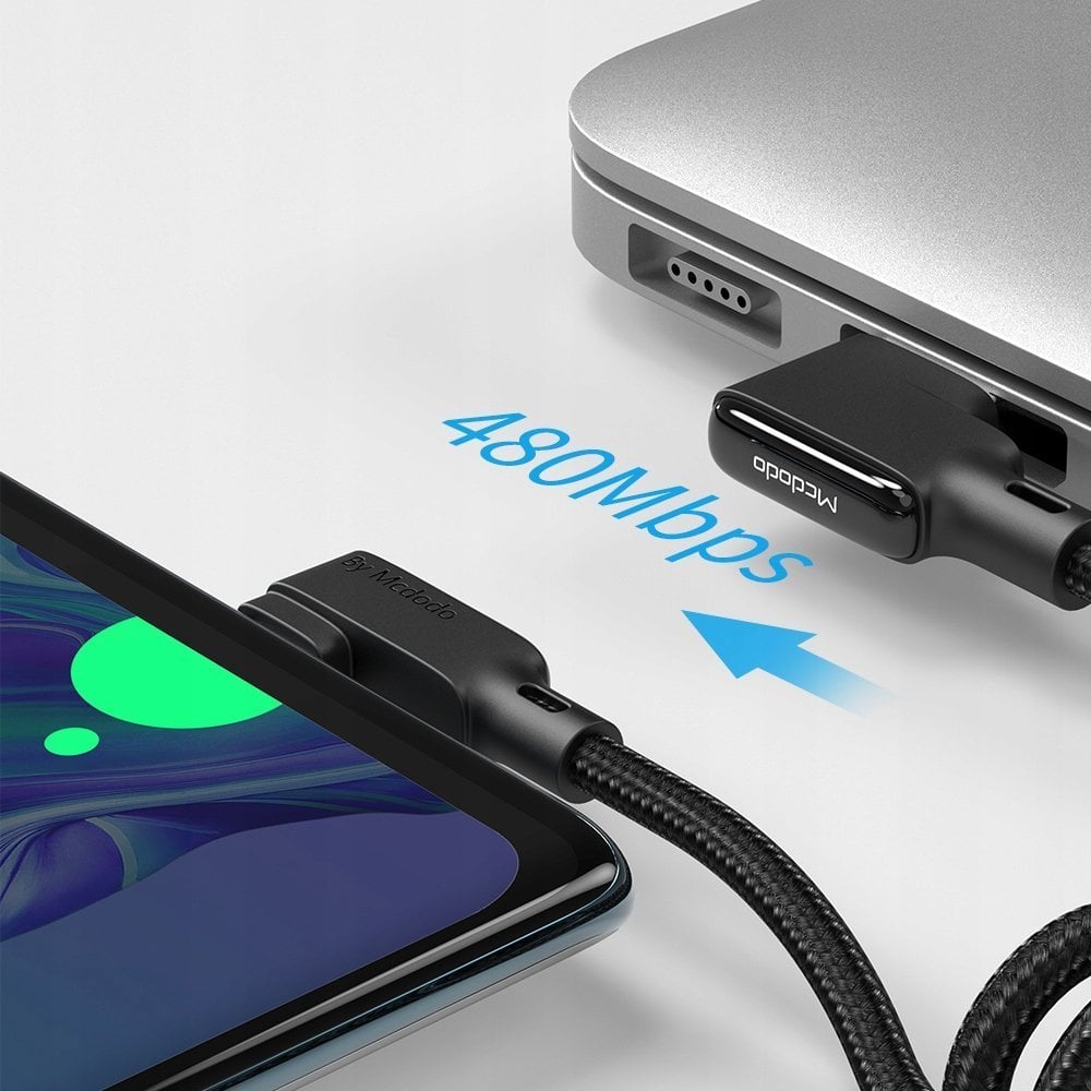 Kabllo USB Mcdodo CA-7511, USB A në Lightning, 1.8 m, e zezë