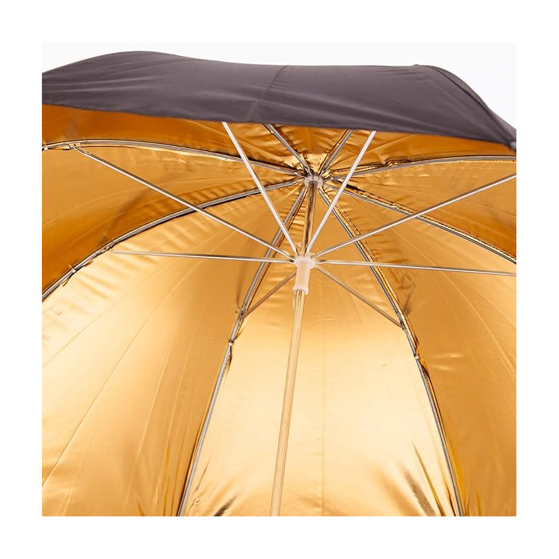 Black Golden Double Umbrella 84cm