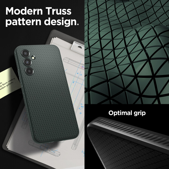 Mbrojtëse Spigen Liquid Air për Samsung Galaxy A54 5G, e gjelbër