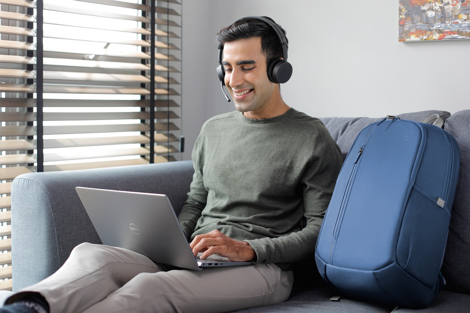 Çantë shpine për laptop Dell EcoLoop Urban, 15", e kaltër