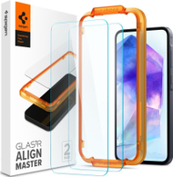Заштитно стакло Spigen Glas.tR AlignMaster за Samsung Galaxy A55 5G, 2 парчиња, висока транспарентност