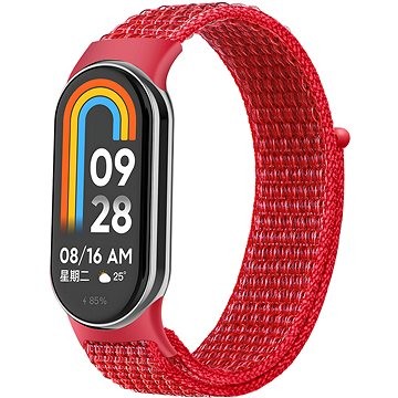 Rrip najloni Eternico Airy për Xiaomi Smart Band 8 9, i rregullueshëm, Carmine Red