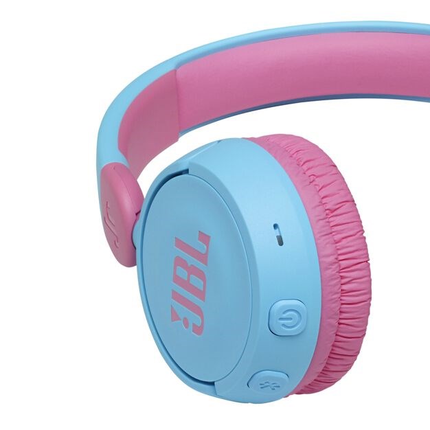 Kufje Bluetooth për fëmijë JBL JR310BT, 15 orë, 85 dB, të kaltër/rozë