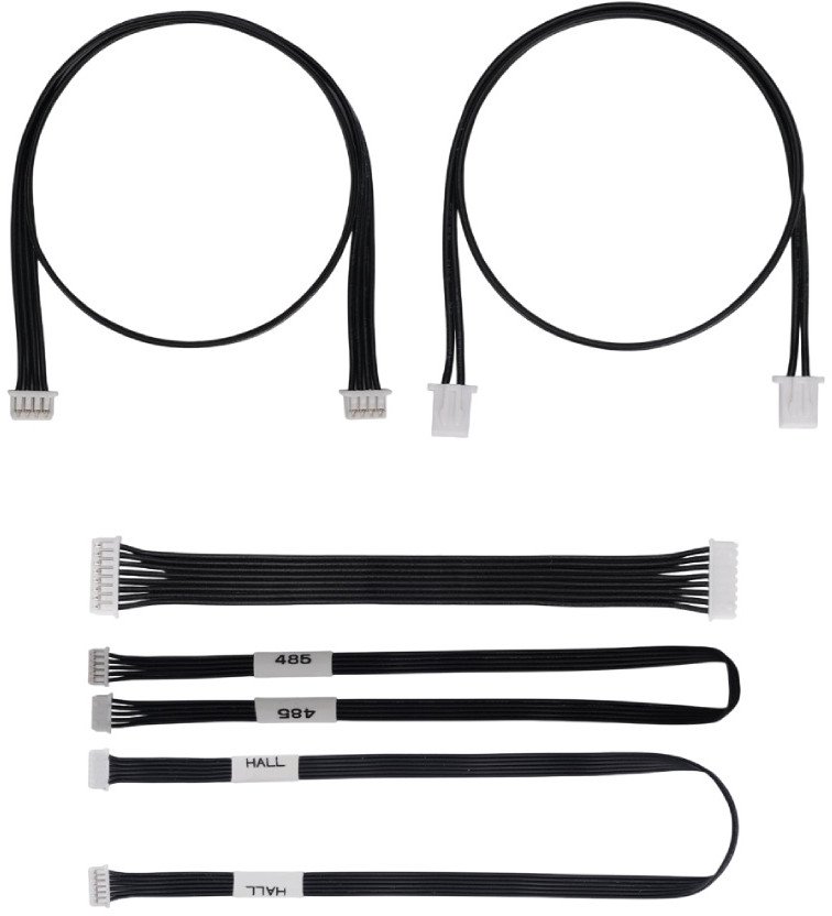 Сет кабли Bambu Lab AMS Cable Package 5 во 1, за 3D печатач, црно и бело