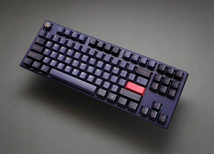 Tastierë lojërash Ducky One 3 TKL, Cherry MX Silent Red, RGB LED, e kaltër