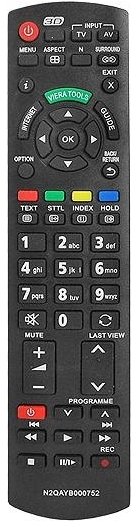 Telekomandë Panasonic N2QAYB000752, për TV Viera 3D LED LCD, me Internet