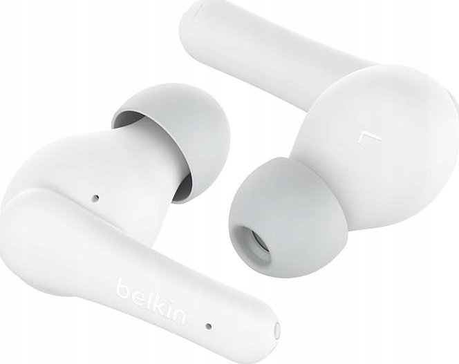 Безжични слушалки Belkin SoundForm Nano 2, True Wireless, за деца, бели