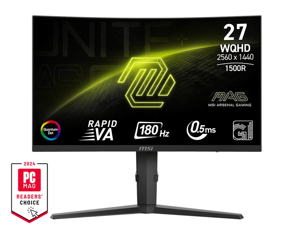 Monitor MSI MAG 275CQRF QD E2, 27", VA, QHD, 180Hz, 0,5ms, i zi