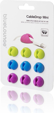 Set menaxhues për kabllo BlueLounge CableDrop Mini, 9 copë Set menaxhues për kabllo BlueLounge CableDrop Mini, 9 copë
