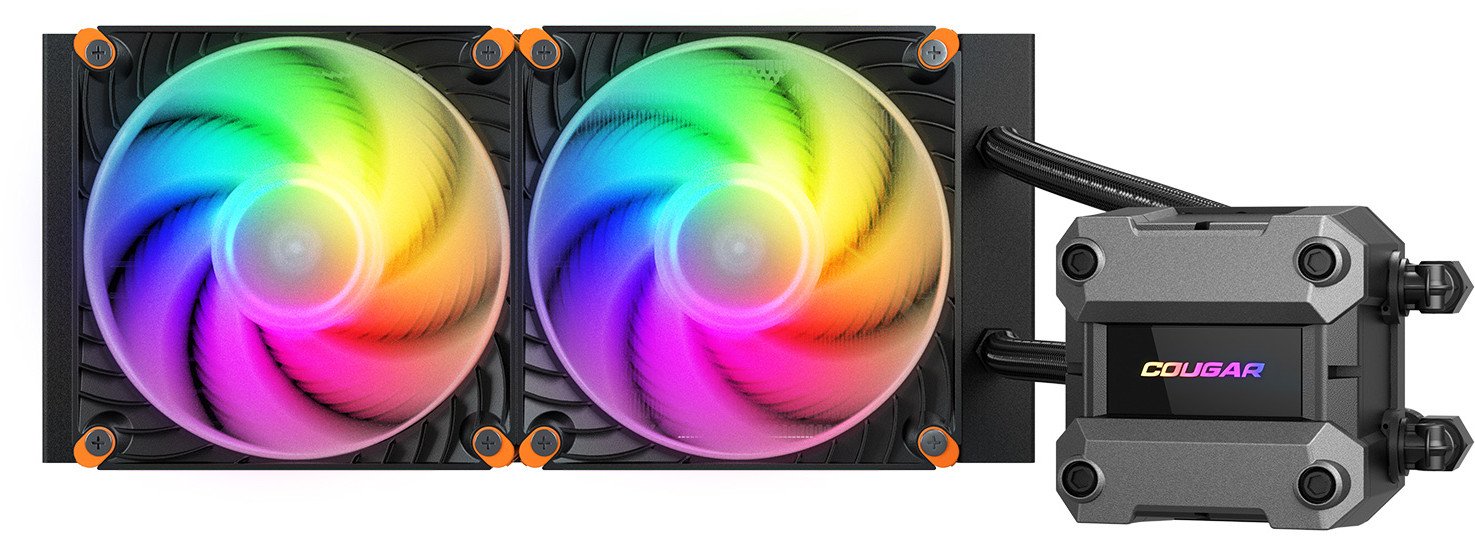 Ftohës uji për CPU COUGAR Poseidon Ultra 240, radiator 240mm, ARGB, i zi