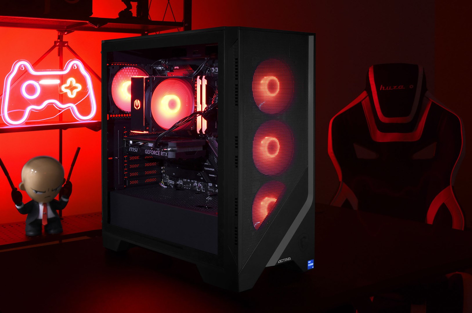 Kompjuter Actina, AMD Ryzen 7 5700X, 32GB RAM, 1TB SSD, NVIDIA GeForce RTX 4060, i zi